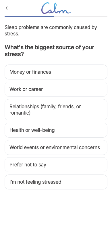 Step 4: Quiz Stress Source