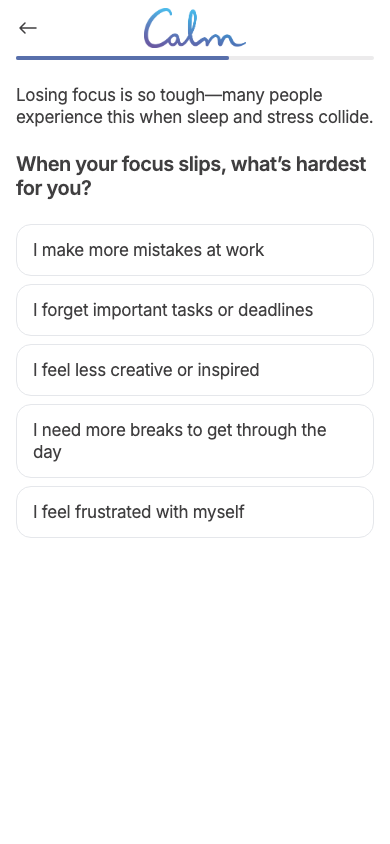 Step 7: Quiz Focus Impact