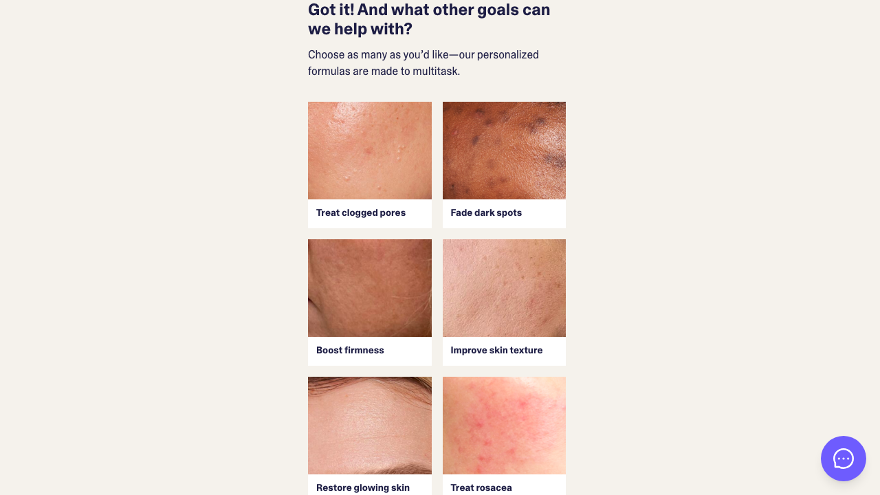 Step 3: Acne Selected