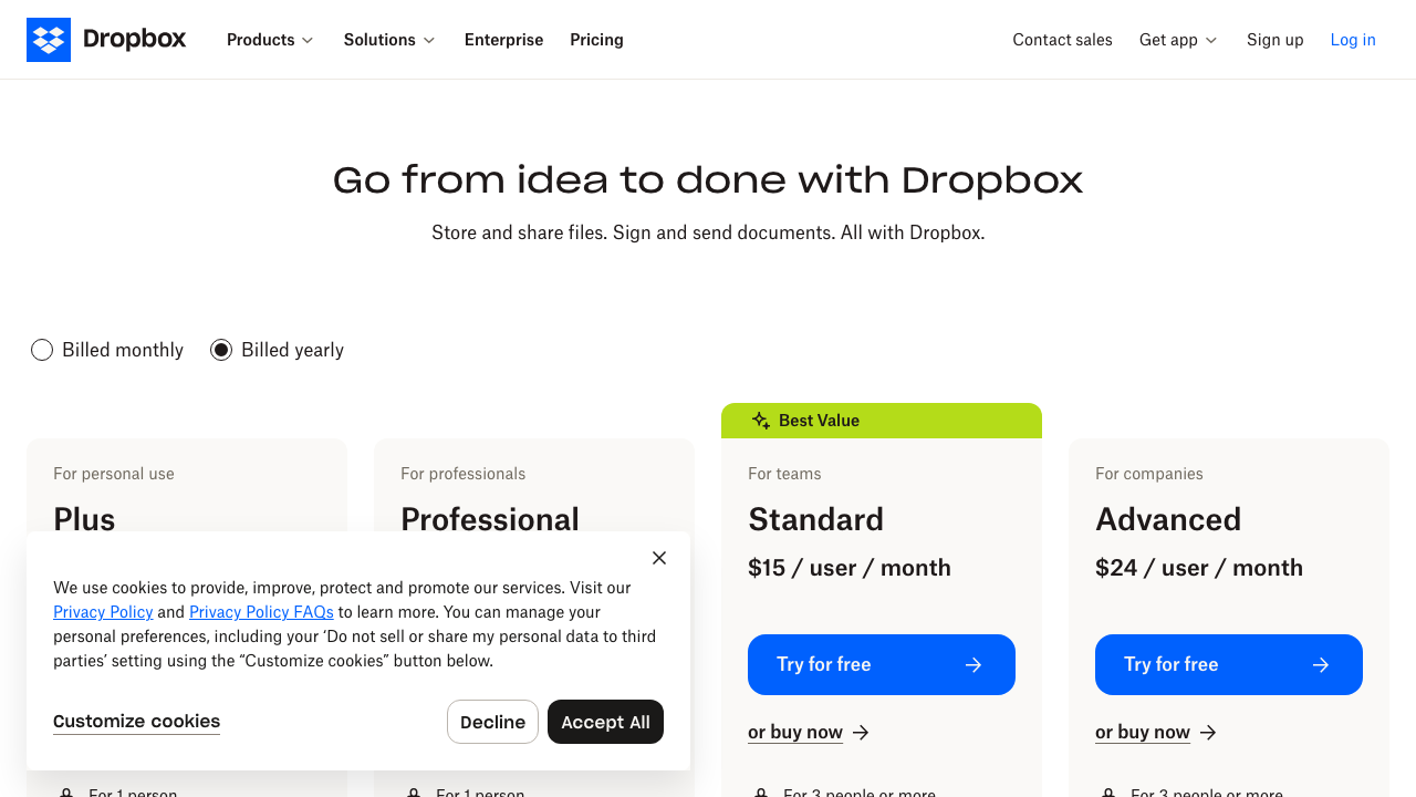 Step 4: Get Started Plans