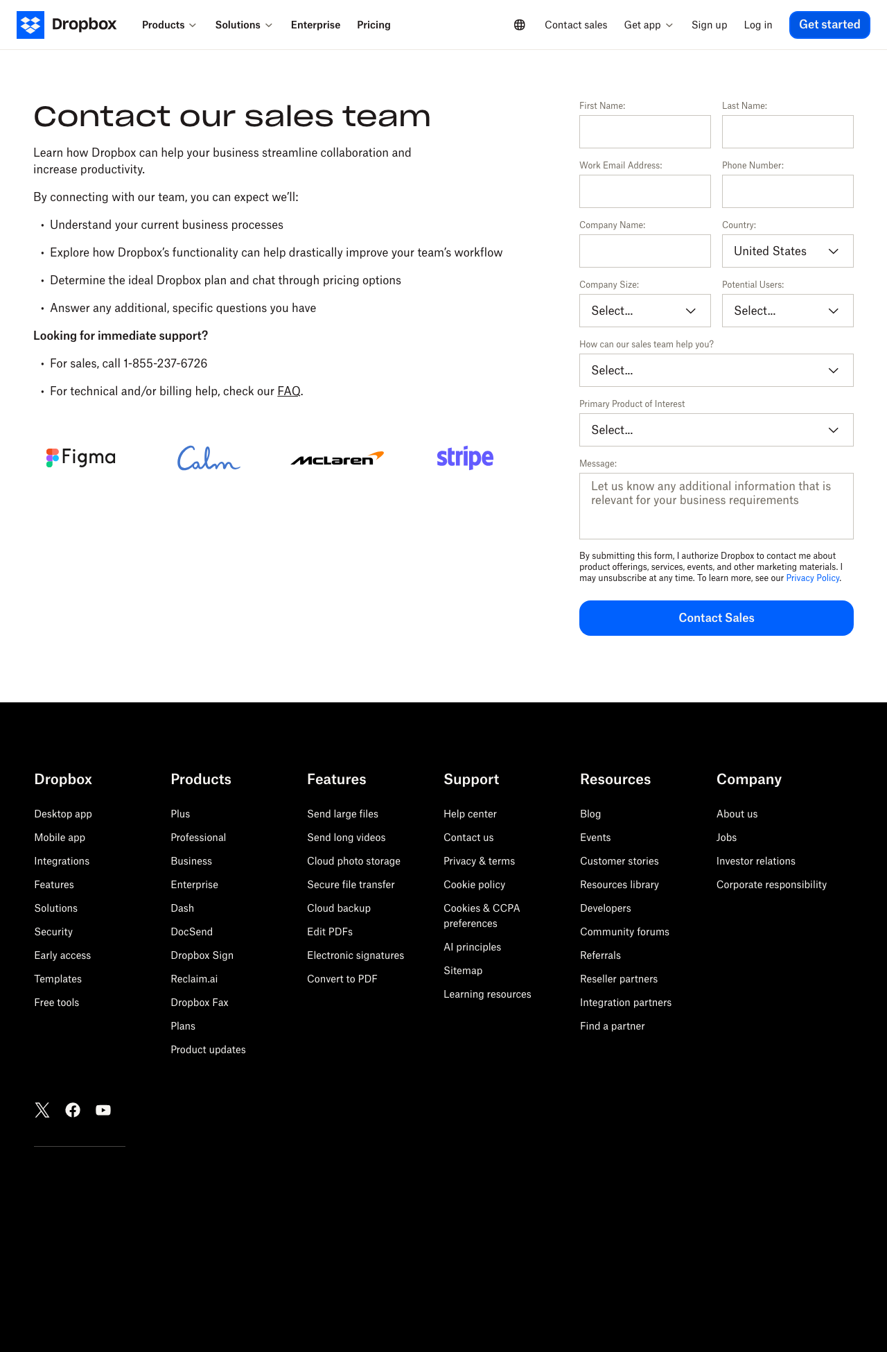Step 12: Contact Sales