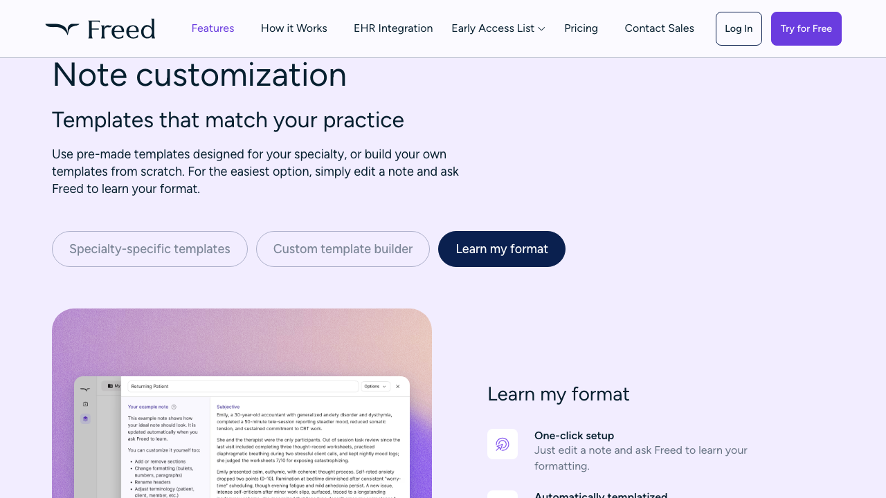 Step 7: Features Learn Format