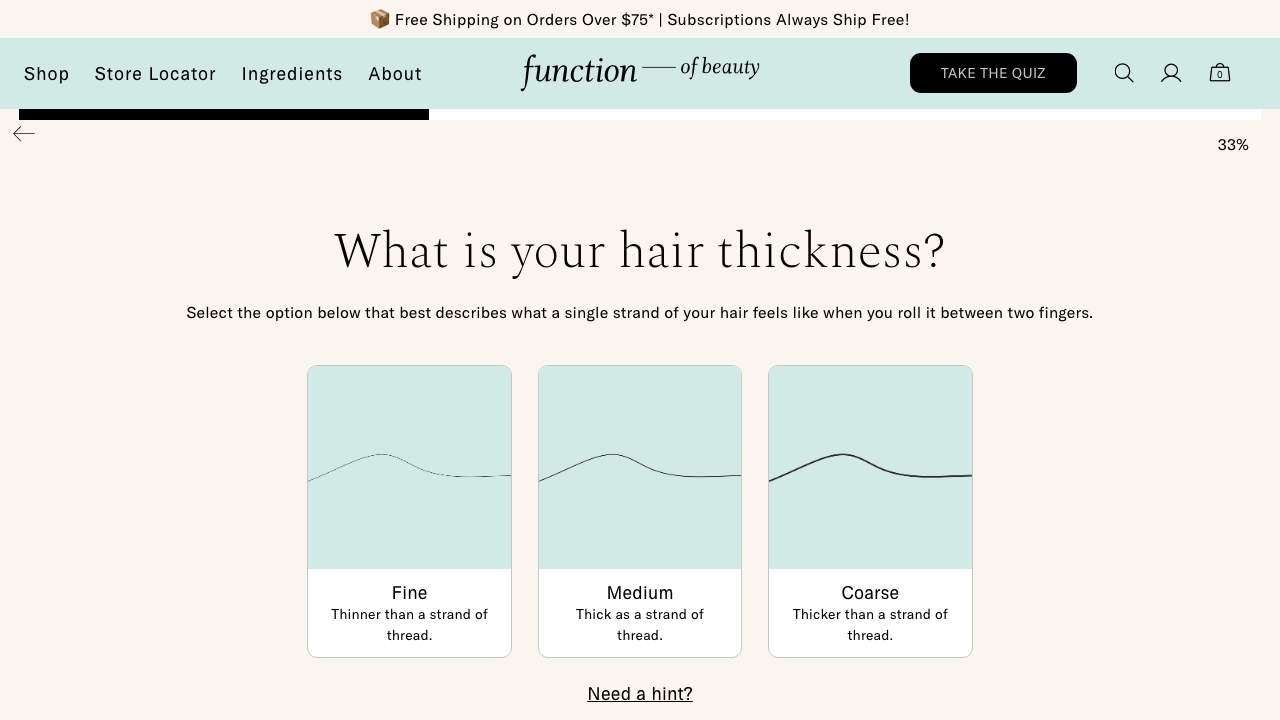 Step 7: Quiz Hair Structure