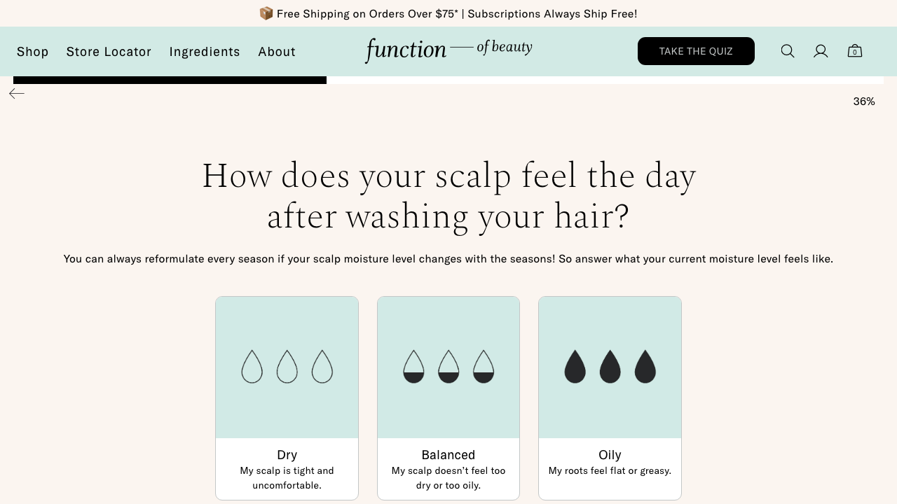 Step 8: Quiz Scalp Moisture