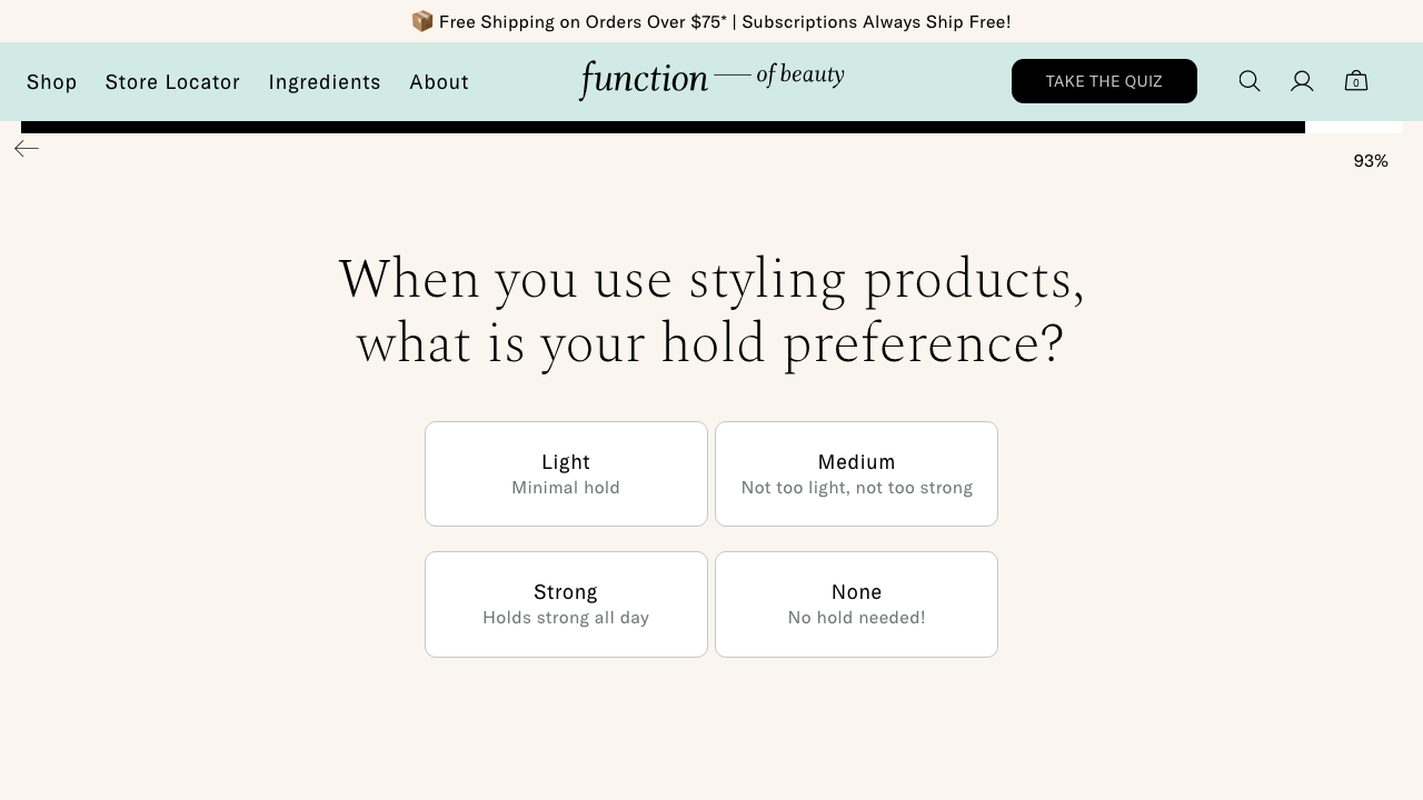Step 19: Quiz Fragrance Select