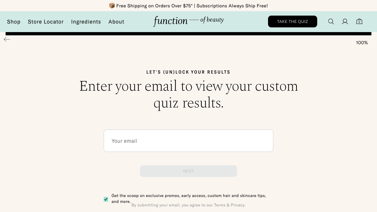 Step 20: Quiz Fragrance Pref