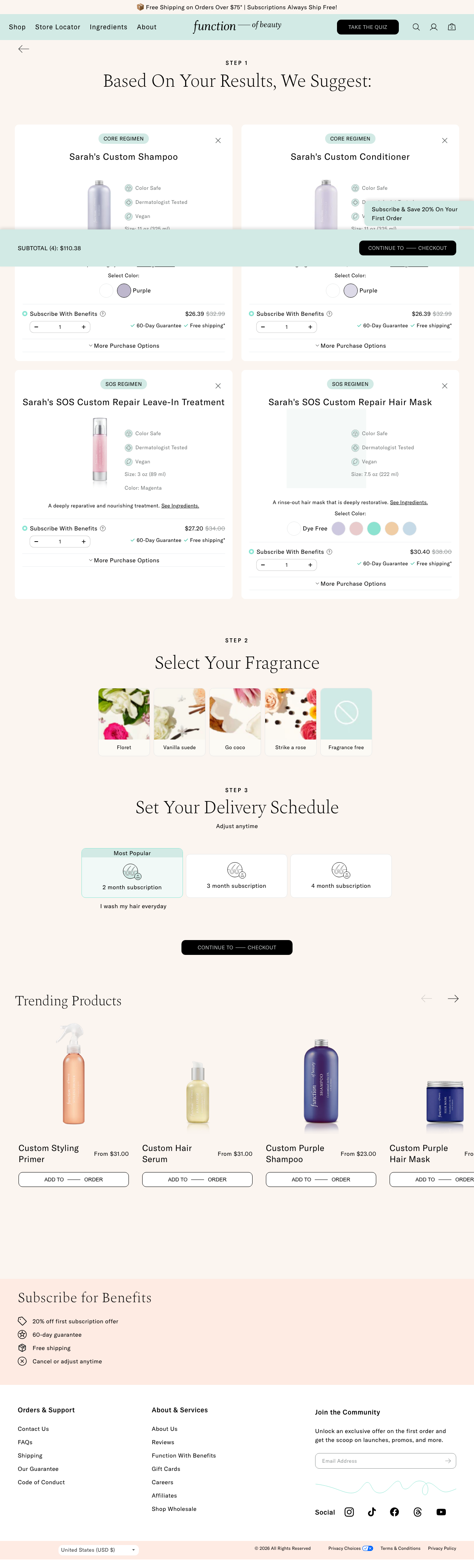 Step 22: Product Selection