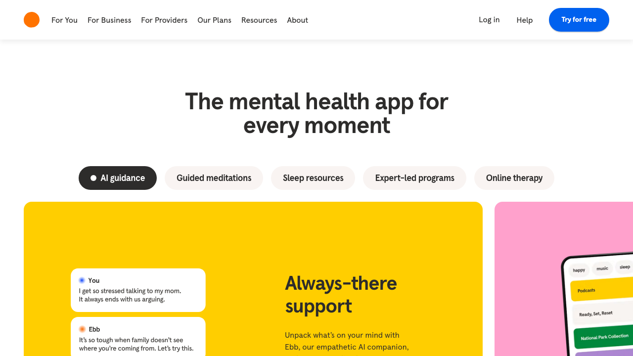 Step 6: Mental Health App Section