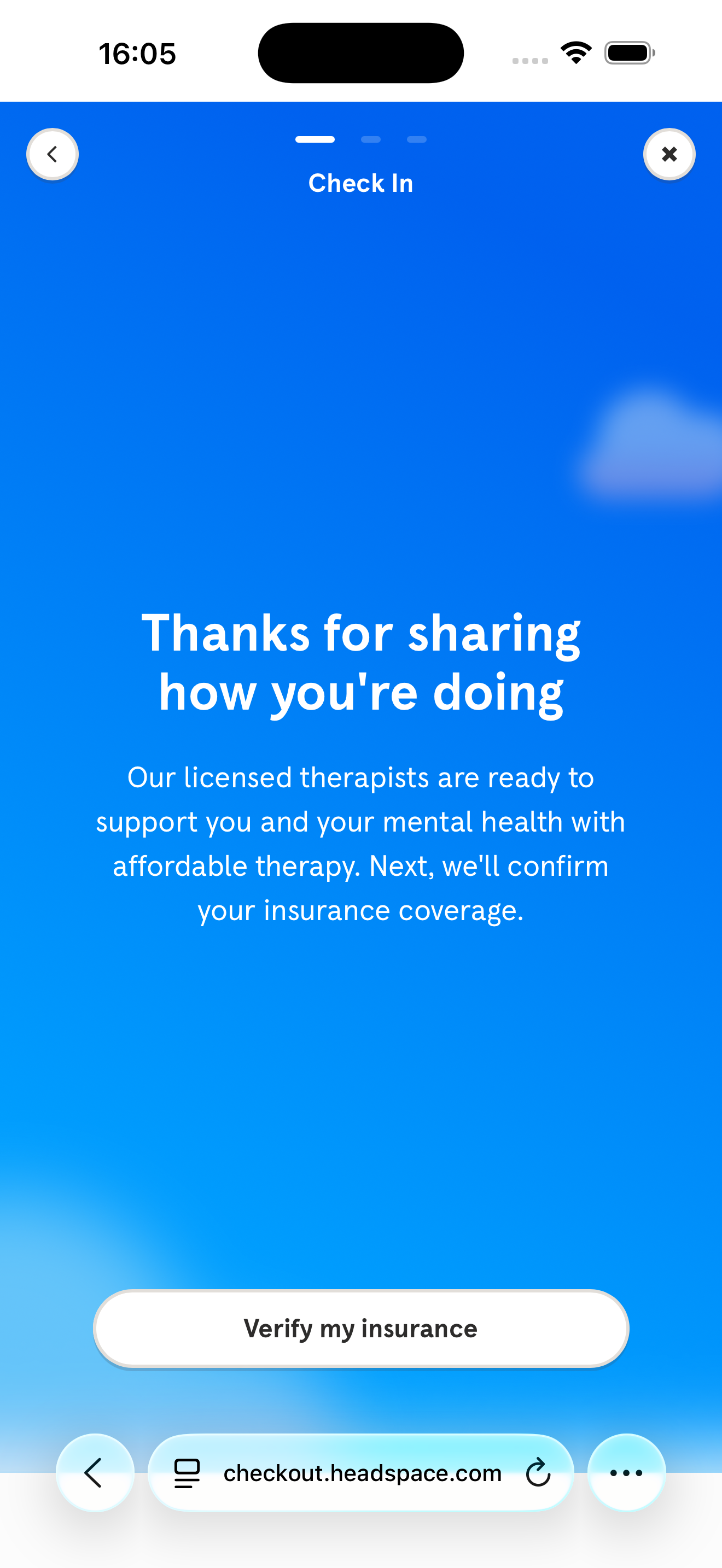 Step 13: Therapy Reason