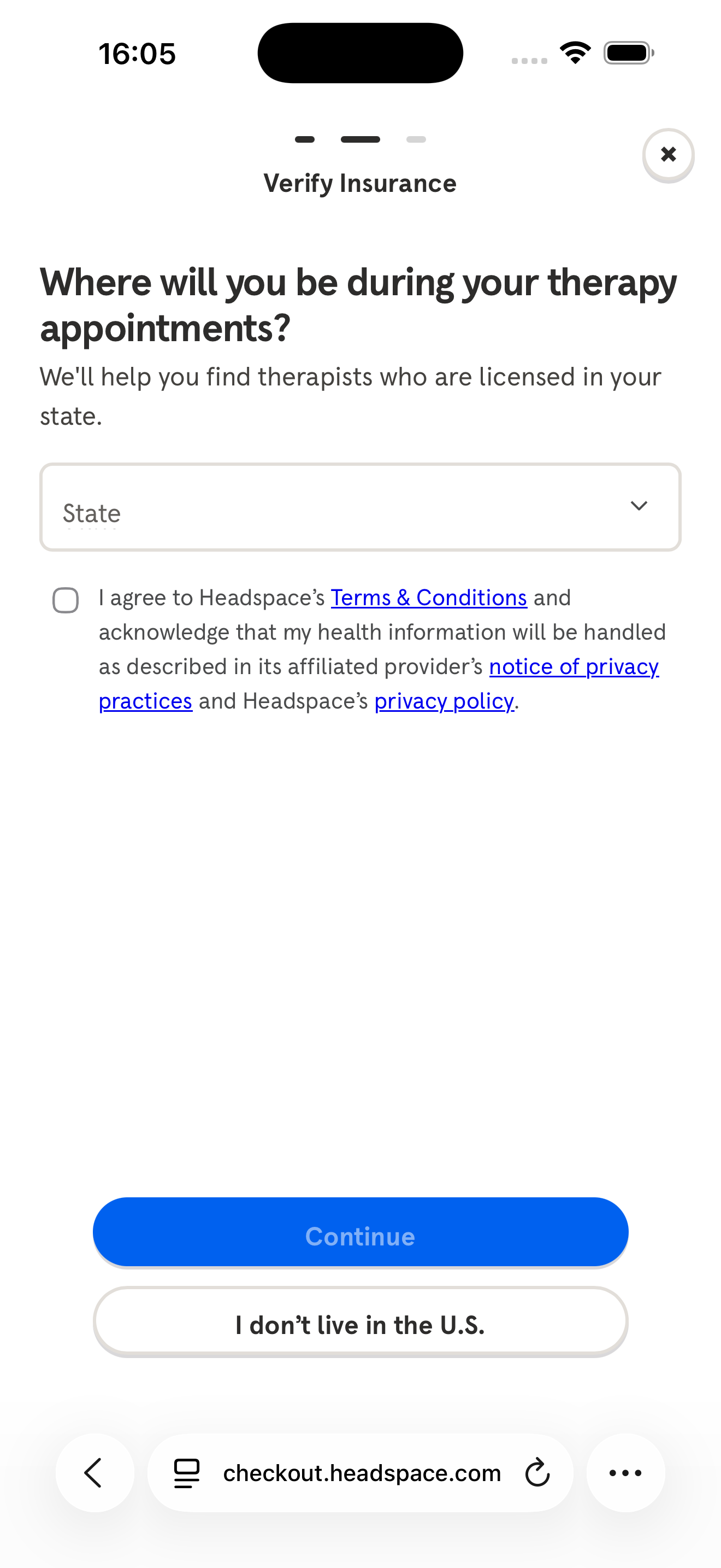 Step 14: Therapy Insurance
