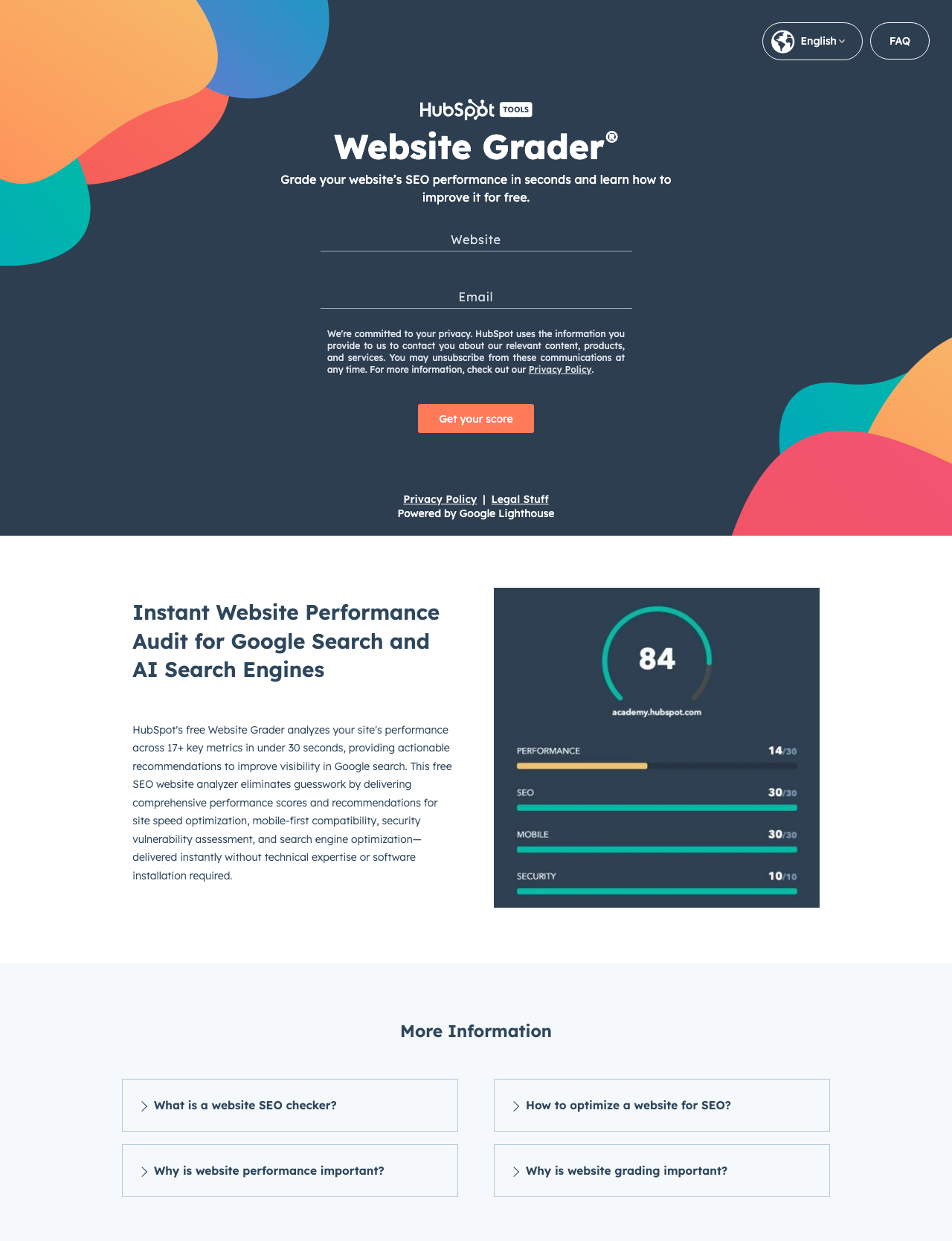 Step 10: Website Grader