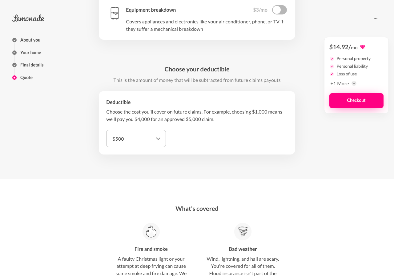 Step 15: Quote Deductible