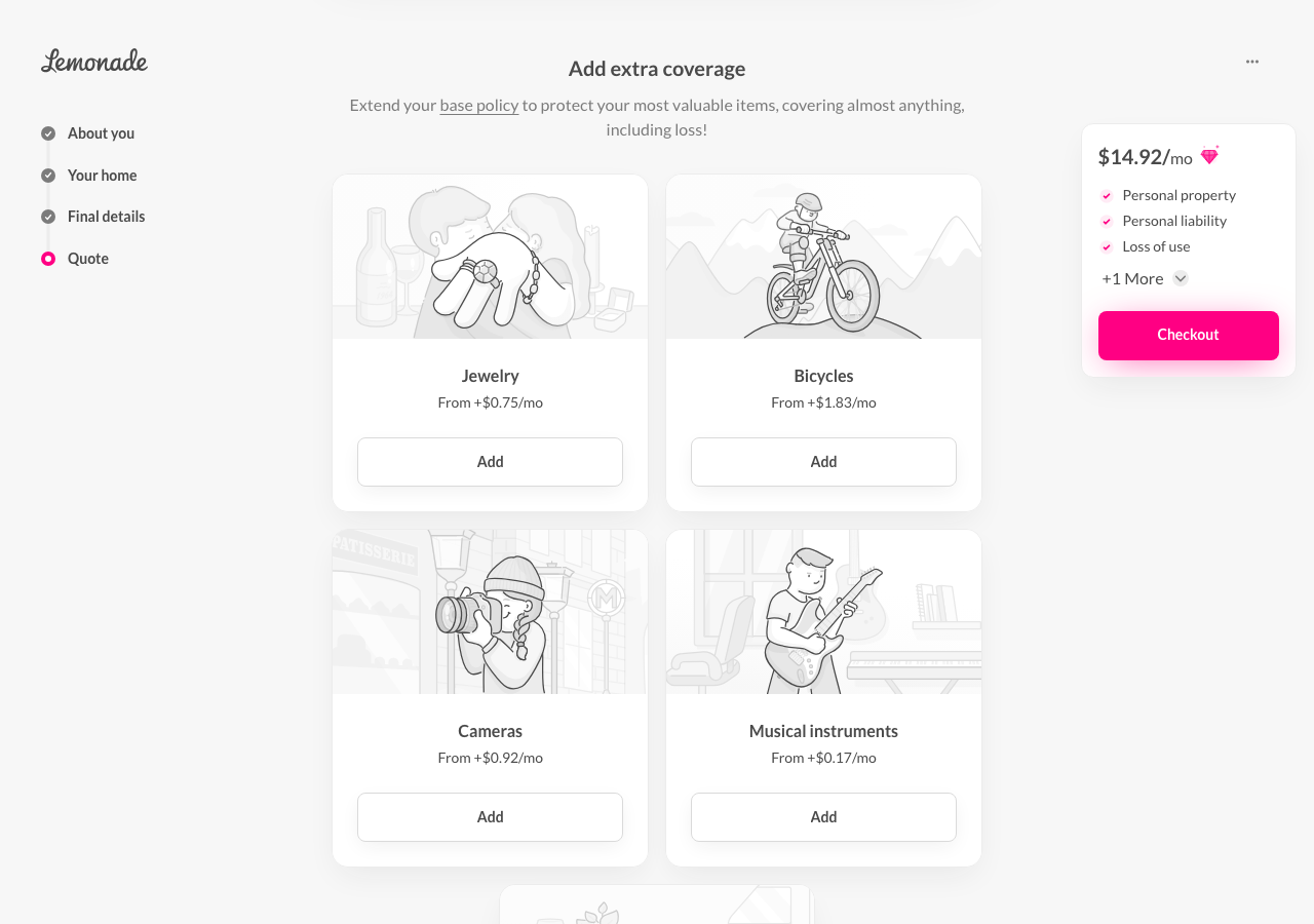 Step 15: Quote More Addons