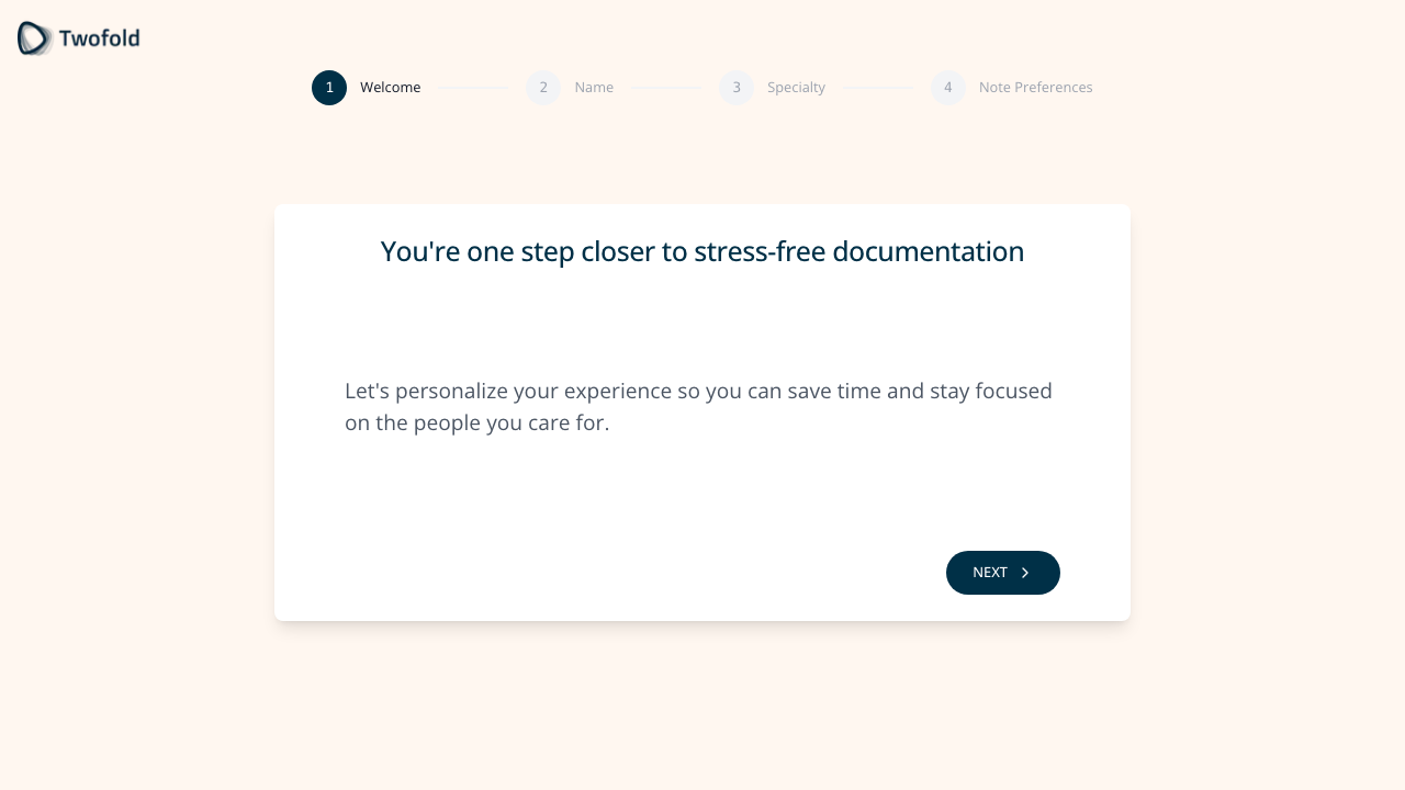 Step 9: Onboarding Welcome